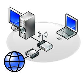 Helyi vezeték nélküli hálózat (WLAN) 3 2 1 1 Router 2 Modem 3 Internet A vezeték nélküli helyi hálózat (WLAN) két vagy több számítógépet köt össze egymással és az internettel rádióhullámokkal,