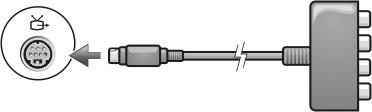 Standard S-video adapter S-video TV-kimenet csatlakozó S-video adapter Többportos kompozit adapter S-video TV-kimenet csatlakozó kompozit adapter Egyportos kompozit adapter