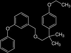 2. Anyag és módszer 2.1 A vizsgált növényvédő szerek Az etofenprox (2-(4-ethoxyphenyl)-2-methylpropyl 3-phenoxybenzyl éter, 1.