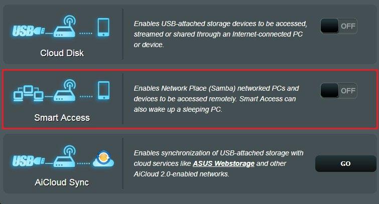 3.6.2 Intelligens elérés A Smart Access (Intelligens elérés) funkció lehetővé teszi, hogy könnyen hozzáférjen az otthoni hálózatához a router tartománynevén keresztül.