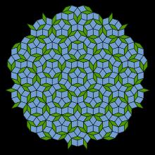 2D kvázikristály Penrose tiling A kövér