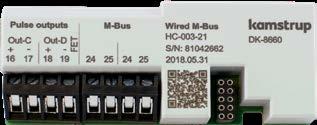 A két M-Bus csavaros kivezetés használatával az M-Bus kábel könnyen áthurkolható a mérőeszközön keresztül, így a külső csatlakozódobozok elhagyhatók.