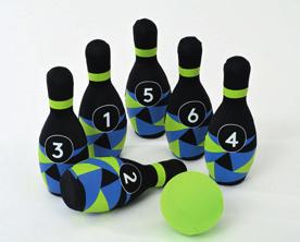 Bowling-Set Jeu de quilles Set da bowling AT CH Bowling-Set Ideal für Garten, Park und Strand Nummerierte Kegel mit wasserfester Ummantelung lnhalt: 6 Kegel und 1 Kugel Praktisch für unterwegs: Inkl.