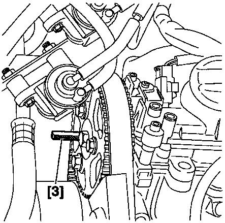 0188.F [7] Set of blocking plugs : (-).0188.T [8] Crankshaft pulley extractor : (-).0188.P ENGINE Checking the setting of the valve timing.