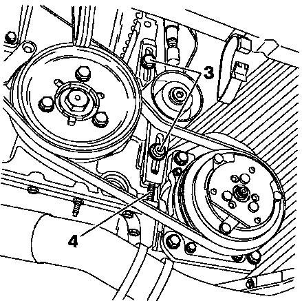 ENGINE [1] Belt tension measuring instrument : 4122-T - Tension the belt