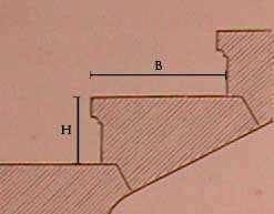 2.1.2. Fellépı és belépı méretek a Fokokat nem kell magasabbra méretezni hat hüvelyknél (egy hüvelyk=2,6cm), soha nem készítik azonban kevésbé magasra, mint négy hüvelyk.