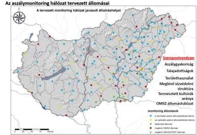 kijelöltek illetve létesítettek az ország aszállyal leginkább sújtott térségeiben monitoring állomásokat.