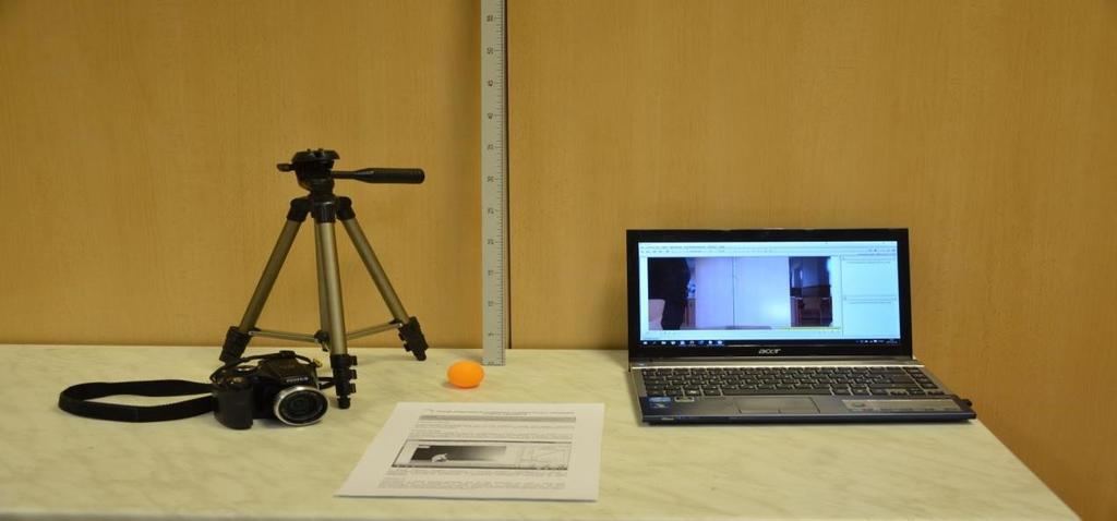 6. Pattogó pingponglabda mozgásának vizsgálata Tracker videóelemző program segítségével Pingponglabda; hosszúságetalon (pl.