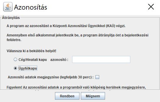 A sikeres beküldést felugró ablakban nyugtázza a rendszer. Az elküldött dokumentumról az ügyfélkapuba vagy a cégkapuba megkapjuk a kétrészes tértivevényt (feltöltési és letöltési igazolást).