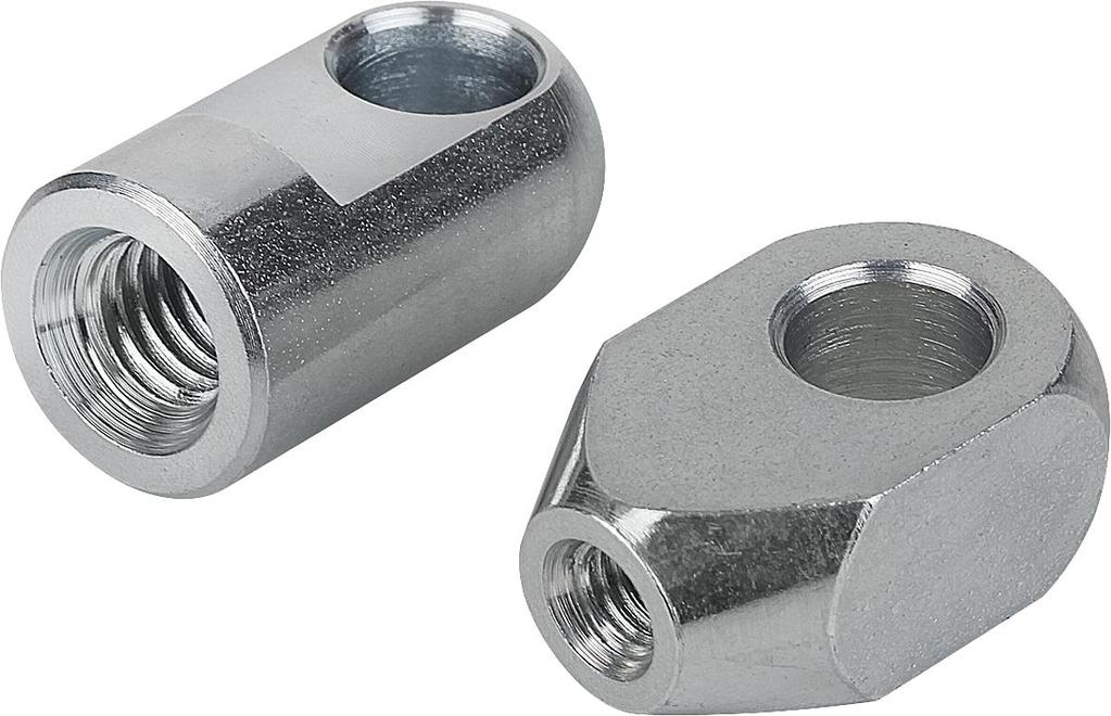 K0127 Csuklószemek Termékleírás / Termékillusztrációk Rajzok Leírás Alapanyag: Acél. Kivitel: Horganyzott. További információk: Csuklószemek belső menettel.