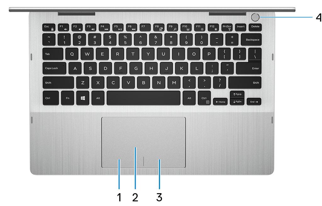 4 USB 3.1 Gen 1 (Type-C) port tápellátással/displayport funkcióval Csatlakozást biztosít perifériák, például külső adattároló eszközök, nyomtatók és külső kijelzők számára.