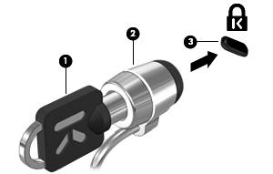 Biztonsági kábel felszerelése MEGJEGYZÉS: A biztonsági kábel funkciója az elriasztás, de nem feltétlenül képes megakadályozni a számítógép eltulajdonítását. 1.