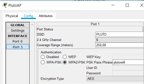 12. A PlutoAP vezeték nélküli eszközön állítsa át az SSID értékét PLUTO-ra és állítson be WPA2 hitelesítést plutowifi jelszóval! 13.