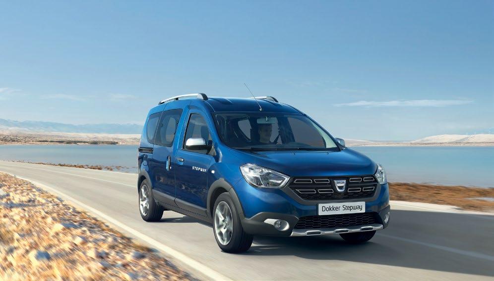 Dacia Dokker vagy 100 000 km GARANCIA Motor Arctic Stepway Techroad TCe 100 FAP 3 749 000 TCe 130 FAP 3 949 000 4 199 000 4 399 000 Blue dci 95 4 099 000 4 349 000 4 549 000