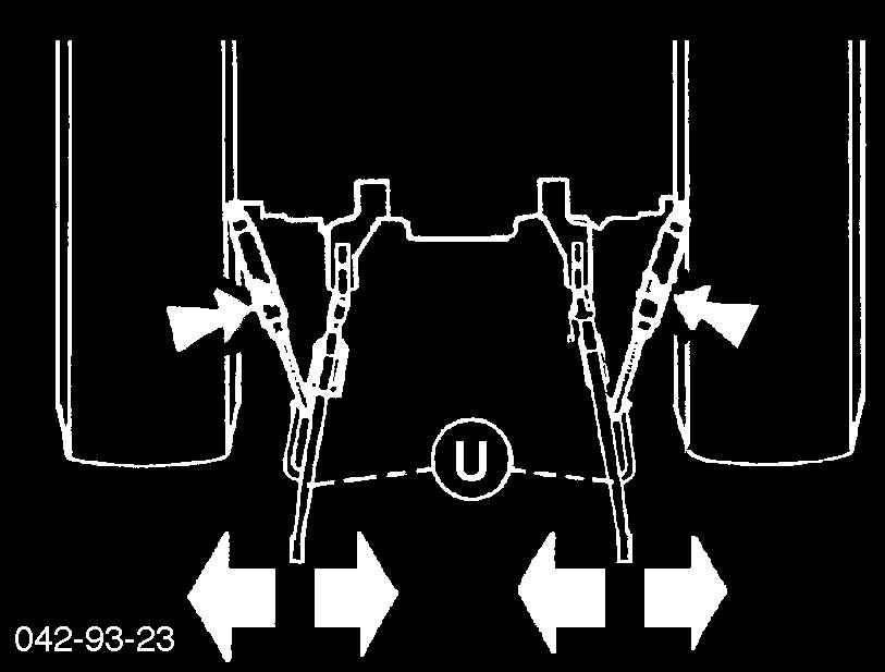 Rögzítsük le a felső vezetőt (2) (csak a K válozat) A felső vezetőt (2) úgy kell letűzni, hogy a csatlakoztatási pont (P1) a gépen munka közben is valamennyivel magasabban legyen, mint a vontató