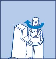 1A Légtelenítés minden egyes injekció beadása előtt A rendeltetésszerű használat során is összegyűlhet egy kevés levegő a tűben és a patronban.