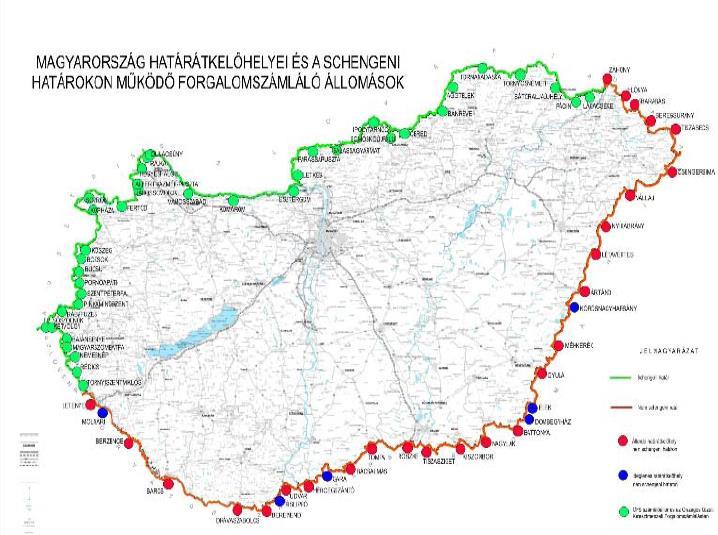 Az országhatár közúti forgalmát a határőrség