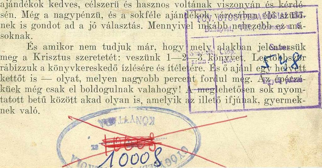 Az E g y e sü le t hivatalos ügyeiben minden irat Borbély Sándor elnökhöz küldendő V ác, S ik e tn é m á k k i r. o rs z. in té z e te. Előfizetési ár egy évre : tagoknak 7 korona, másoknak 12 korona.