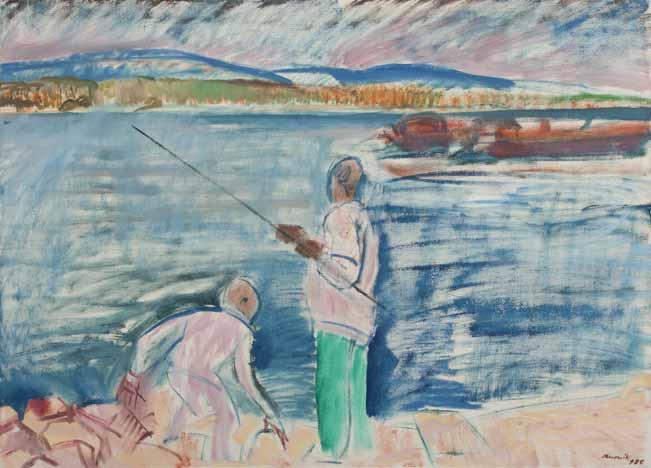 Fishermen at the Danube