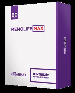 A megújult csomagolású MEMOLIFE MAX összetevői omega-3-at, lecitint, valamint a memória és reakcióképesség támogatására