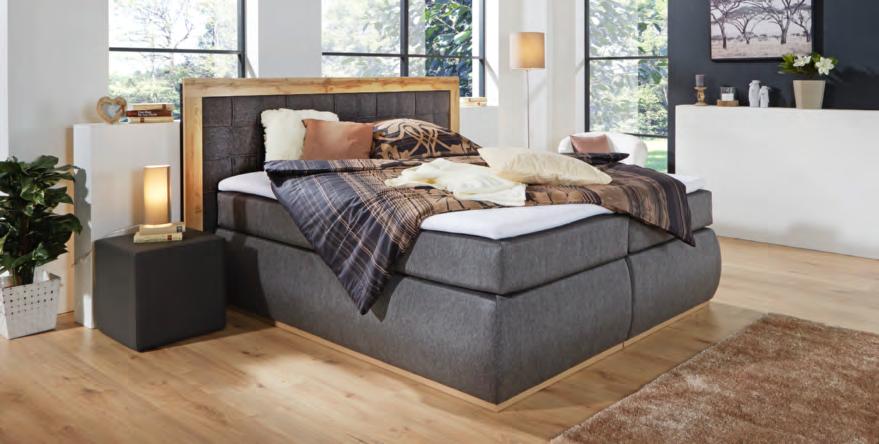 Szülinapi Boxspring ágy 281. 900,-Ft Sajáterő: 0,- Ft 36 x 9.038,- Ft THM: 9,9% BOXSPRING ÁGY, szürke szövettel, fejvégen vadtölgy dekor rátét, 7 fekvőzónás, táskarugós matrac, fekvőfelület: kb.