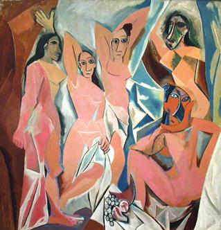 FELADATOK 1. A kubizmus irányzatának első alkotása Picasso festménye.