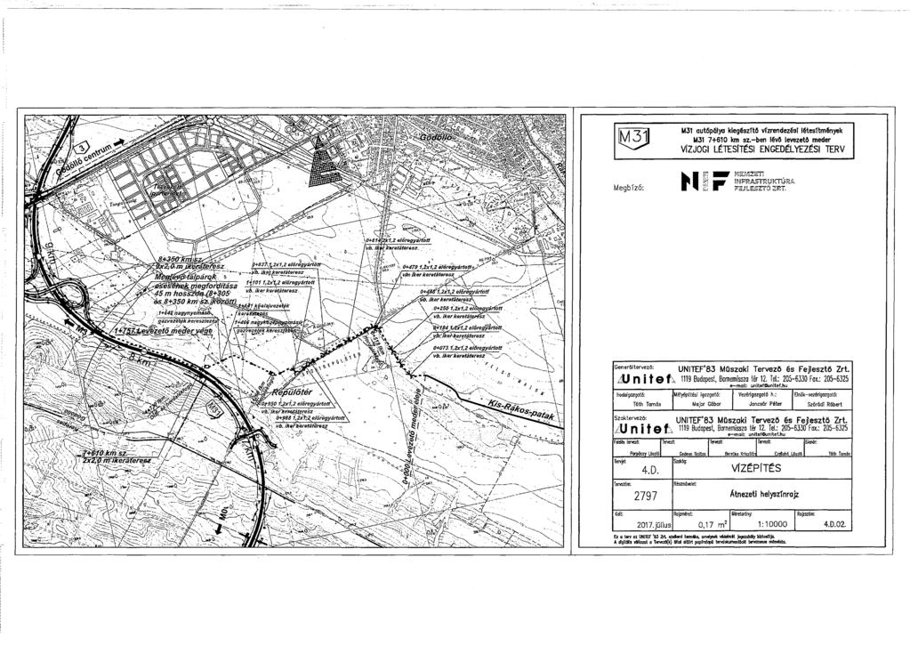 [M 3j M31 autőpőlya kiegészítő vízrendezési létesítmények M31 7+610 km sz.