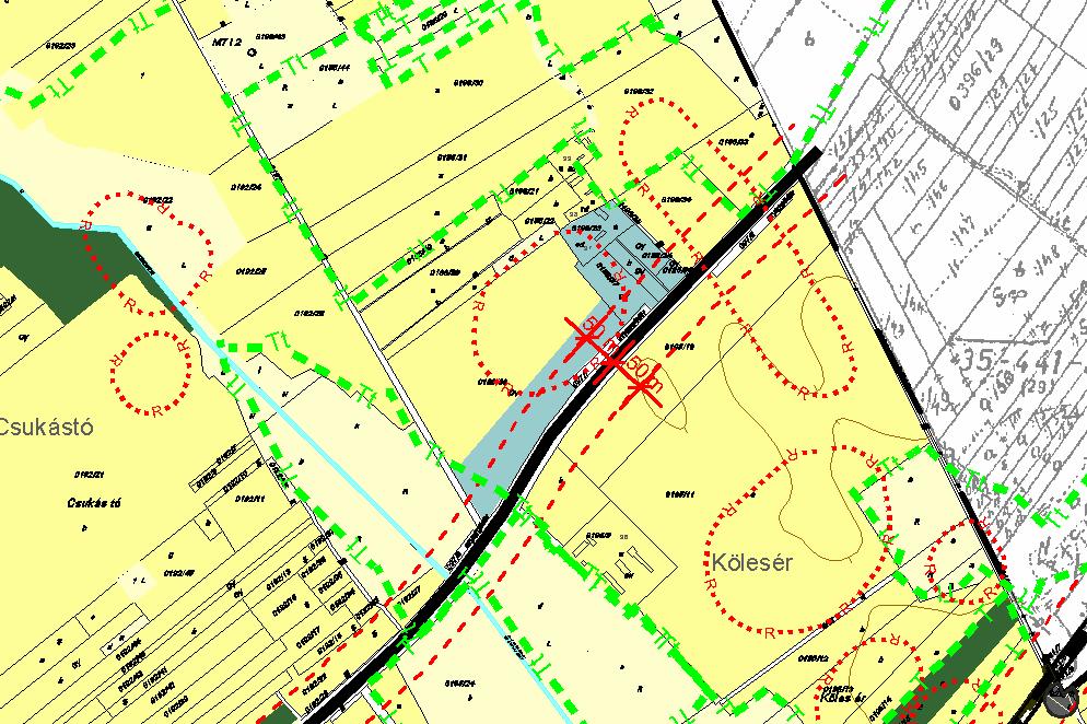 Az önkormányzat által támogatott napelempark érdekében (Kme) jelű megújuló energiaforrások hasznosításának céljára szolgáló különleges beépítésre nem szánt terület kijelölése indokolt.