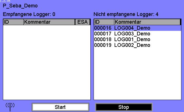 A mérés menete a Profi módban 7.4 Mérési adatok kiolvasása Miután az adatgyűjtők minimum egy mérési napon át kihelyezésre kerültek, a felvett adatokat a Commanderrel ki lehet olvasni belőlük.