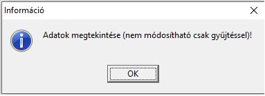 Az OK gombbal jóváhagyjuk az önkormányzat