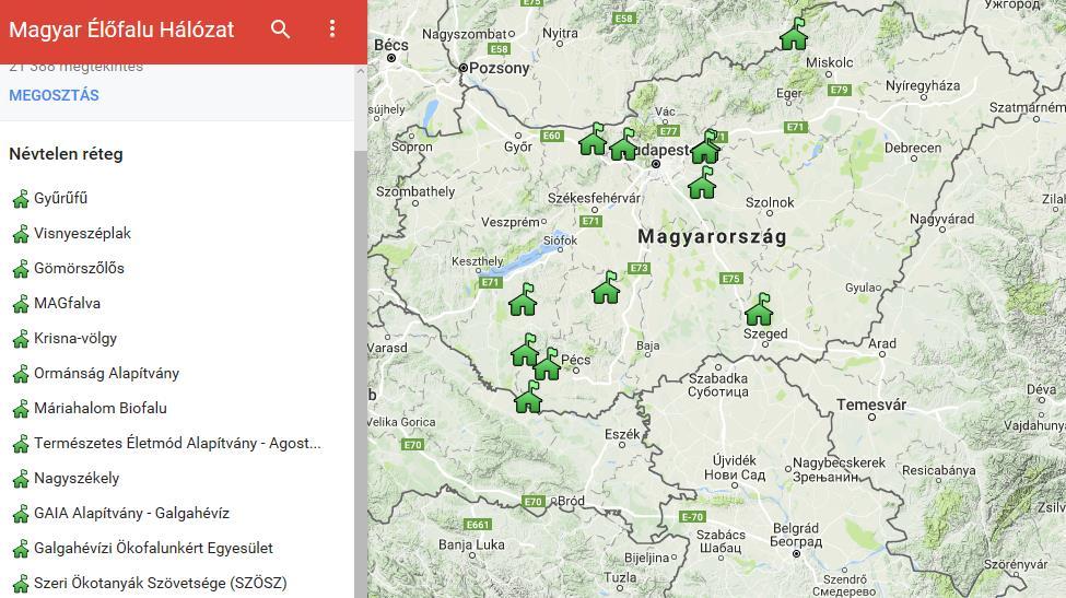 Projektek a FATOSZ gondozásában Vidékjáró rendezvénysorozat (Magyar Élőfalu