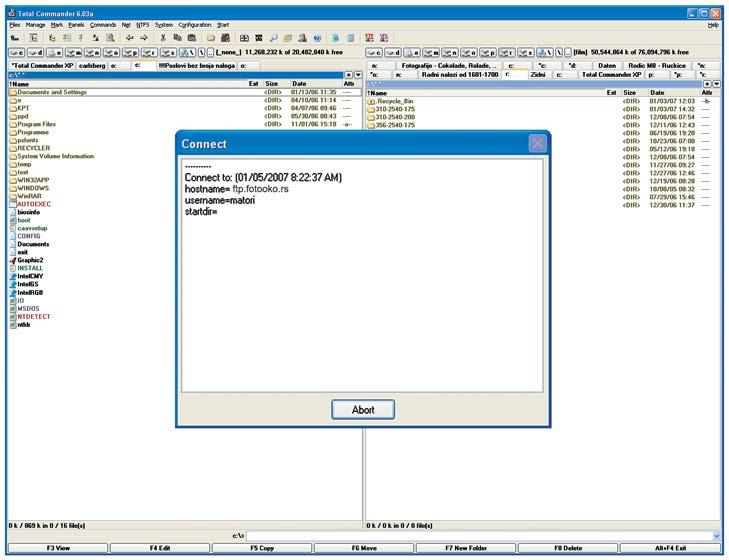 04 ) Miután mindent kitöltöttünk automatikusan visszatérünk a Connect to FTP server-re, kiválasztja a szervert melyre rá szeretne csatlakozni és rákattint a Connect opcióra és ezt követően