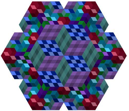 A dobozok a 6-dimenziós kocka és részeinek 3-dimenziós modelljei, így tehát olyan