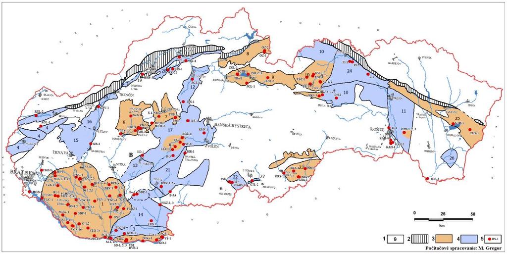 1. BEVEZETÉS Obr. 2 Zdroje geotermálnych vôd na Slovensku (zdroj A.