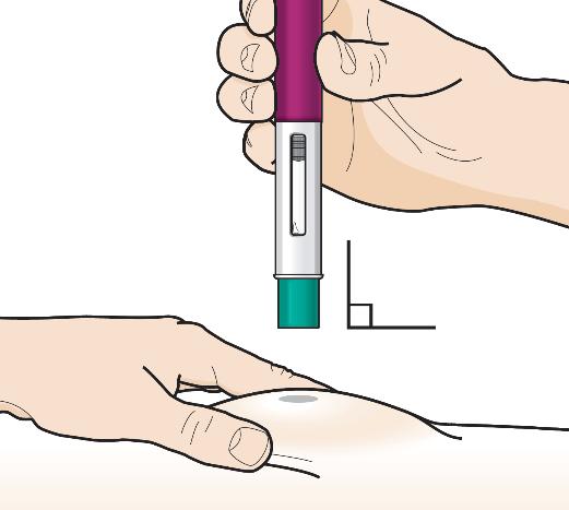 7. lépés Adja be a Fasenra injekciót Kövesse az Önt kezelő egészségügyi szakembernek az injekció beadására vonatkozó utasításait.