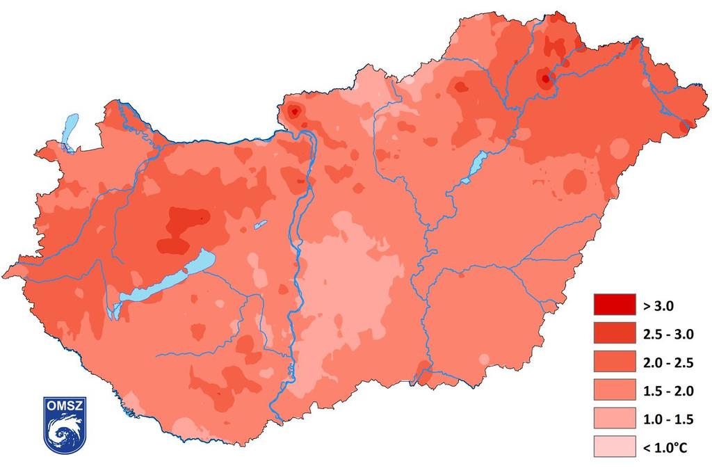 Tervi szintek és műfajok KLÍMAVÁLTOZÁS FELISMERÉSE A nyári napok (Tmax > 25 C) várható alakulása Alkalmazkodás fontossága a településtervezés szintjén