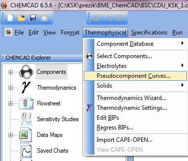 Pseudocomponents Curves