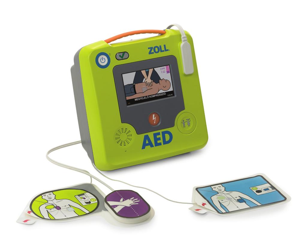 Túl az AED Plus-on A ZOLL 2002-ben megkezdte az AED Plus defibrillátor forgalmazását, melynek Real CPR Help funkciója valós idejű visszajelzést nyújt az