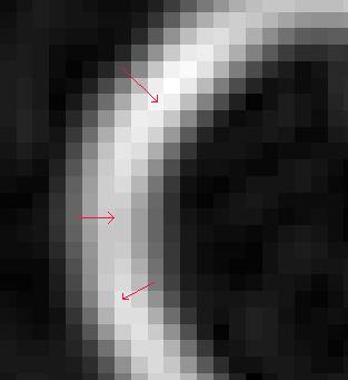 Non-Maximal Suppression Real edges correspond to places where the gradient magnitude is maximal, other locations along the gradient direction, with non-zero but not maximal