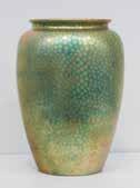 század első fele, pettyezett mintás fehércserép, eozin mázakkal Zsolnay-factory decorated vase
