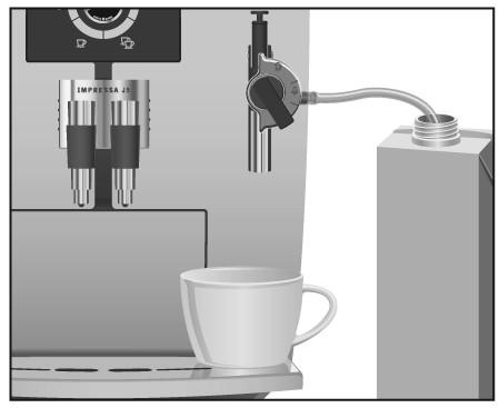 Akívánt kávéféleséget az elôre ôrölt kávé betöltése után kb. 1 percen belül el kell készíten. Ha erre nem kerül sor, az IMPRESSAgép megszakítja a folyamatot és smét üzemkész állapotba áll be.