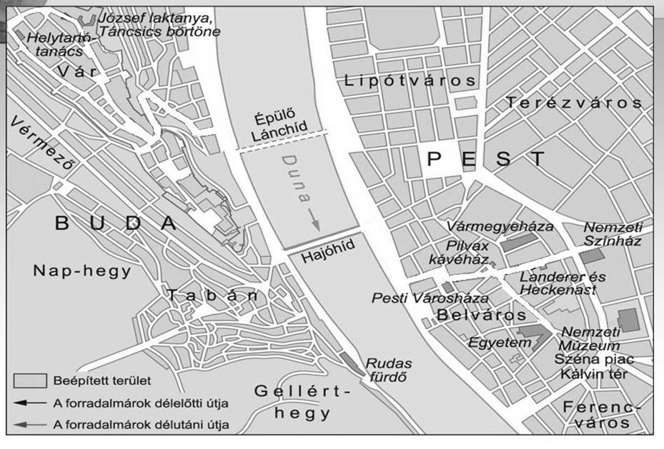 b) Nézz utána, hogy este hol és hogyan ünnepelt a forradalmi tömeg! 10 pont 2) A feladat a 12 ponttal kapcsolatos (10 pont) a) Válaszd ki, hogy az alábbi mondatok mely pontokhoz köthetők!