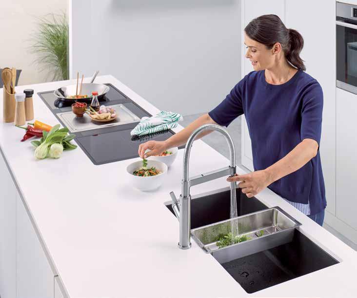 Tudta, hogy a konyhában végzett tevékenységek több mint 60%-a a mosogató környékén zajlik?