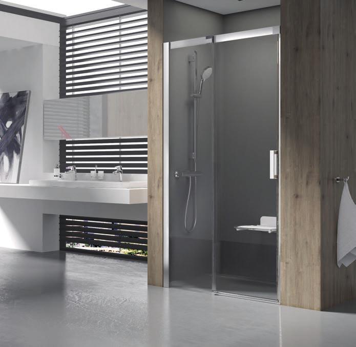 Zuhanyajtók MSD2 - kétrészes, elcsúsztatható zuhanyajtó Akár 120 cm szélességű zuhanyfülke lezárására is alkalmas.