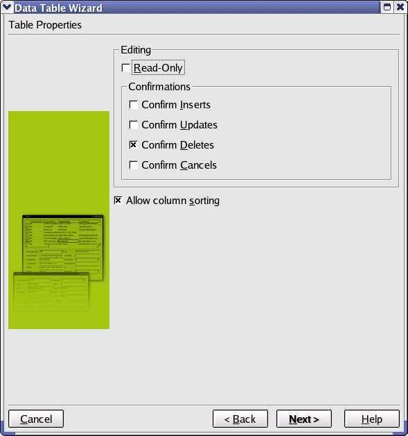 Data Table Wizard: