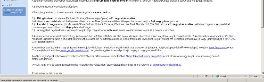 Freemail A Csatolmányok