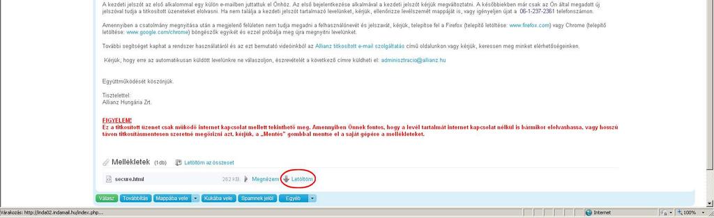 jelölt Letöltöm linkre kell kattintani a melléklet