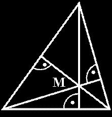 Ez a pont a háromszögbe írható kör középpontja.