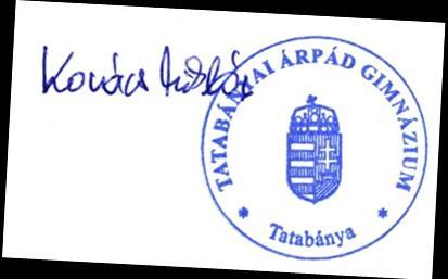 Ezt a Pedagógiai Programot a Tatabányai Árpád Gimnázium nevelőtestülete 2014. július 6-ai értekezletén az Iskolaszék, a Szülői Munkaközösség és a Diákönkormányzat előzetes egyetértésével elfogadta.