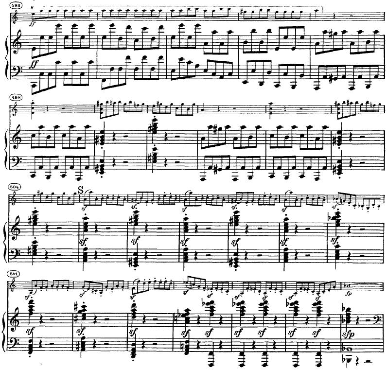 1. kottapélda. Beethoven: A-dúr hegedű zongora szonáta op. 47 Kreutzer részlet. 4. táblázat. A Kreutzer-szonáta összehasonlításához felhasznált hangfelvételek.